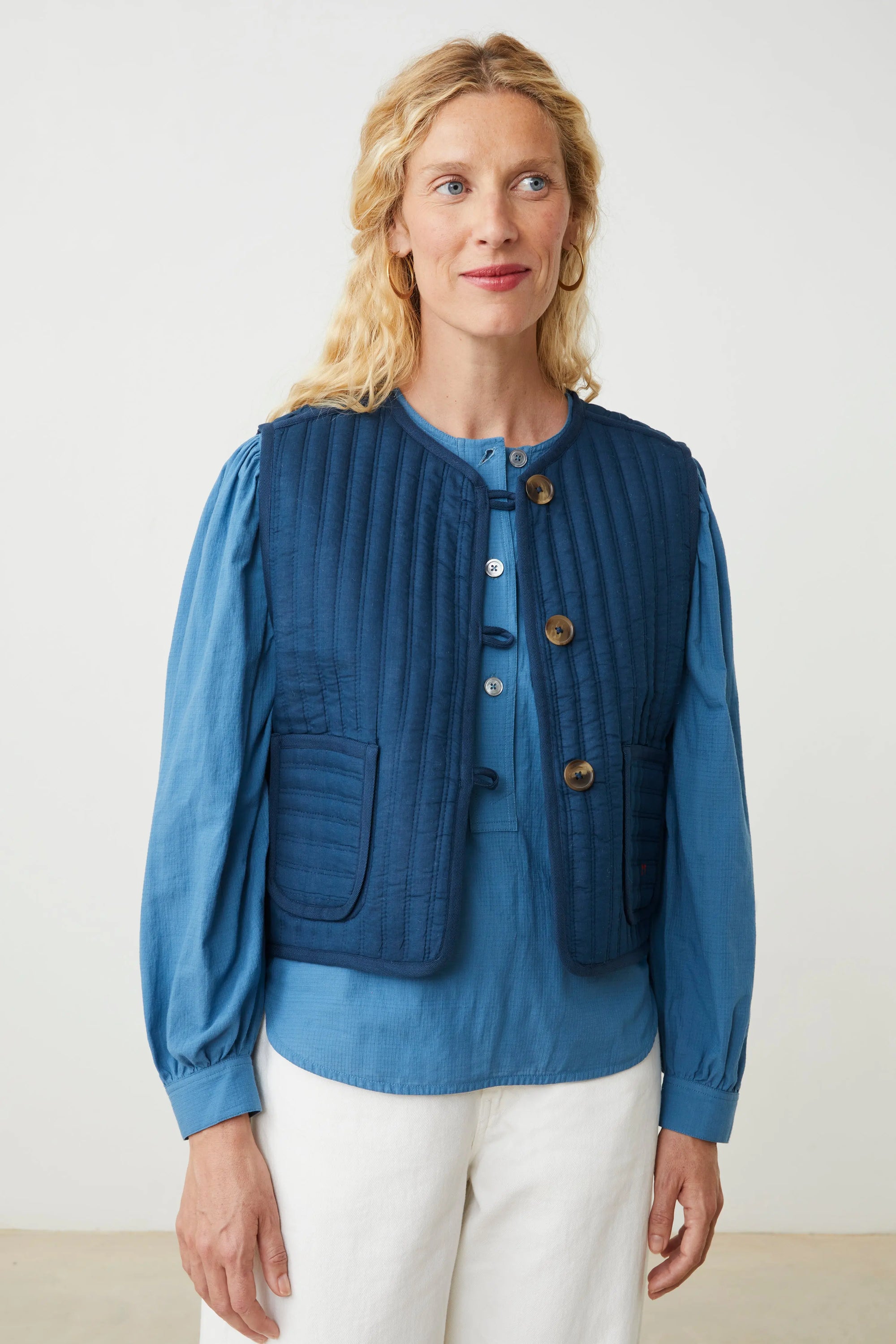 Gilet Annie N°828 Secret Checks Pop Pink