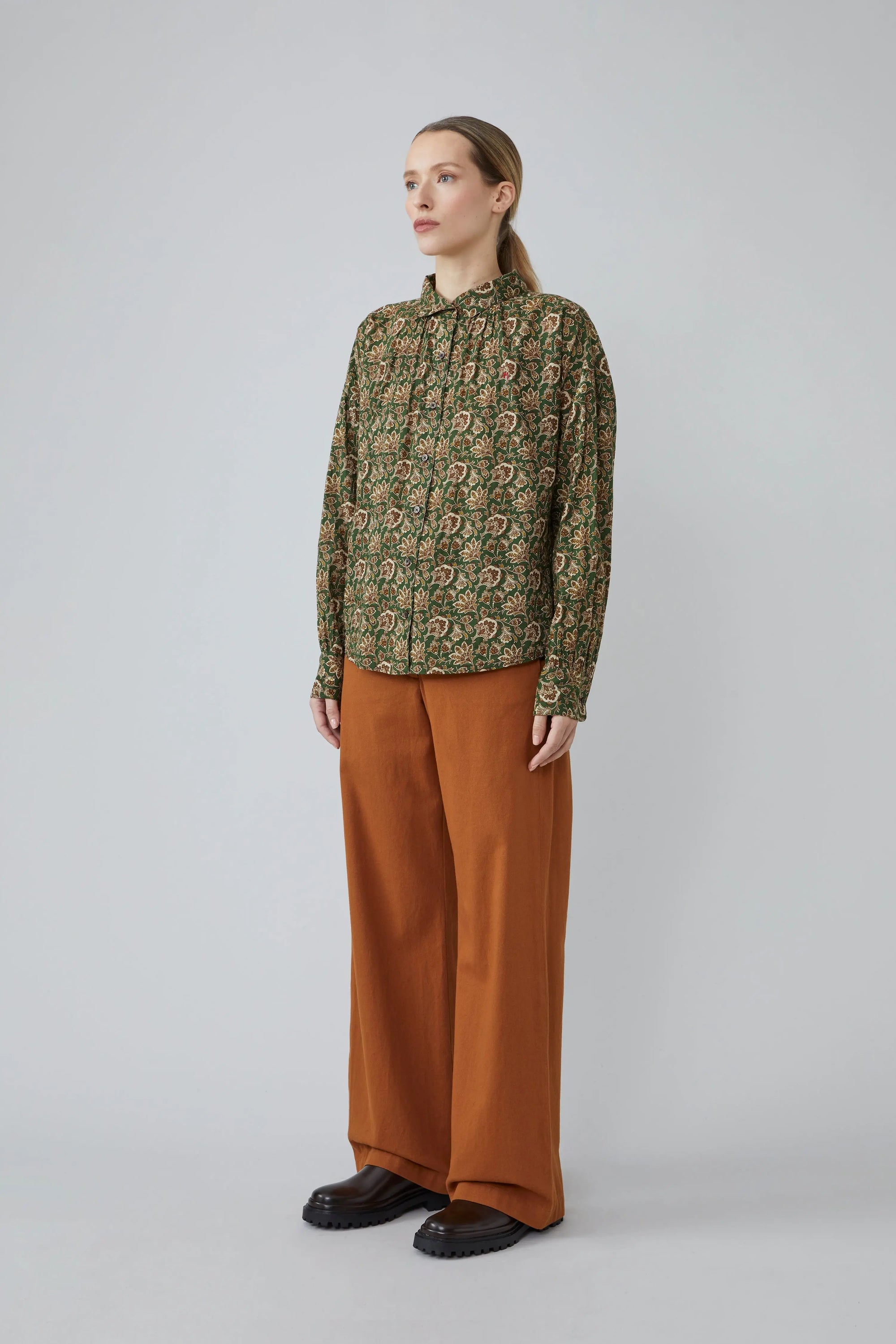 Blouse Kate N°810 India British Green - Moismont