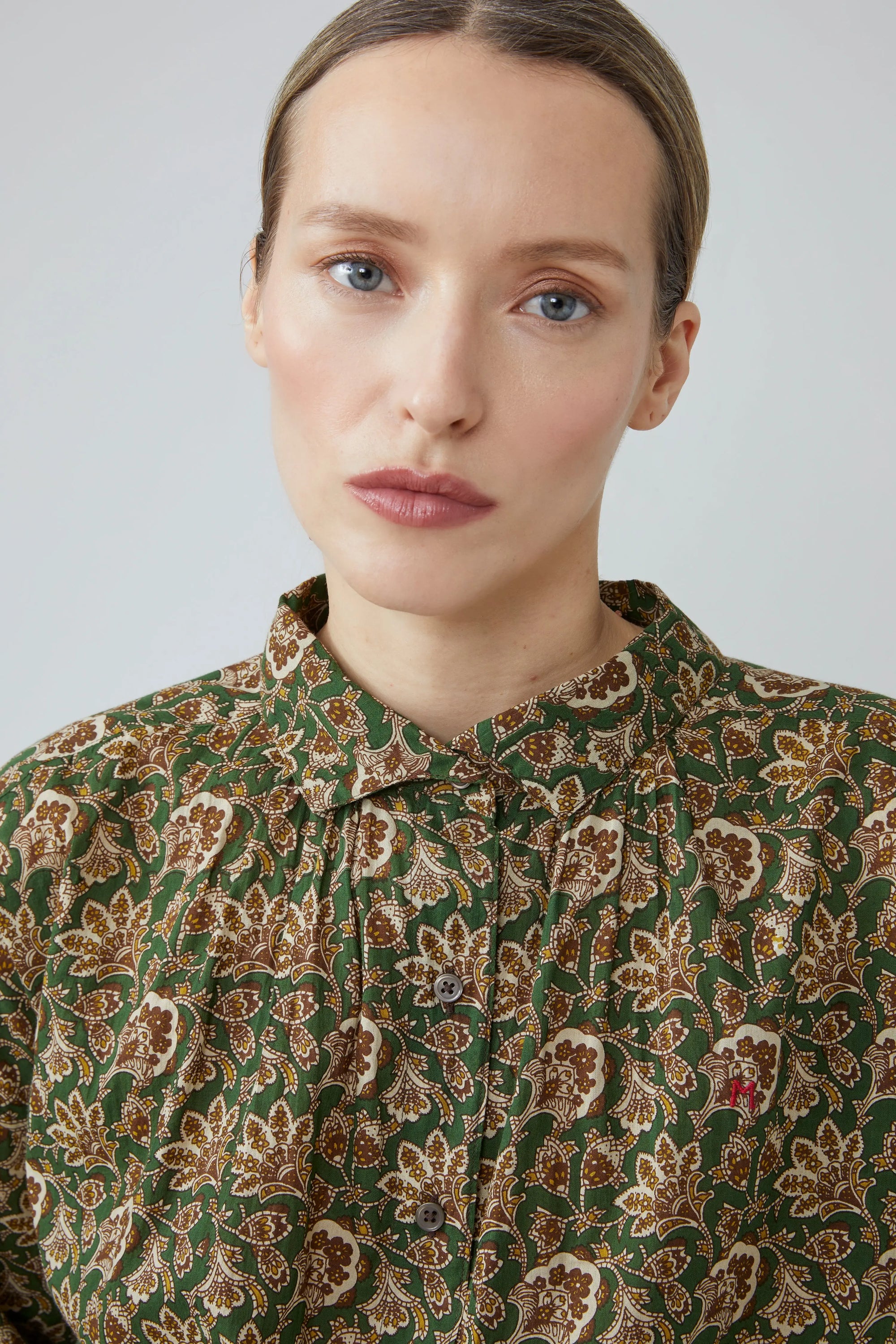 Blouse Kate N°810 India British Green - Moismont