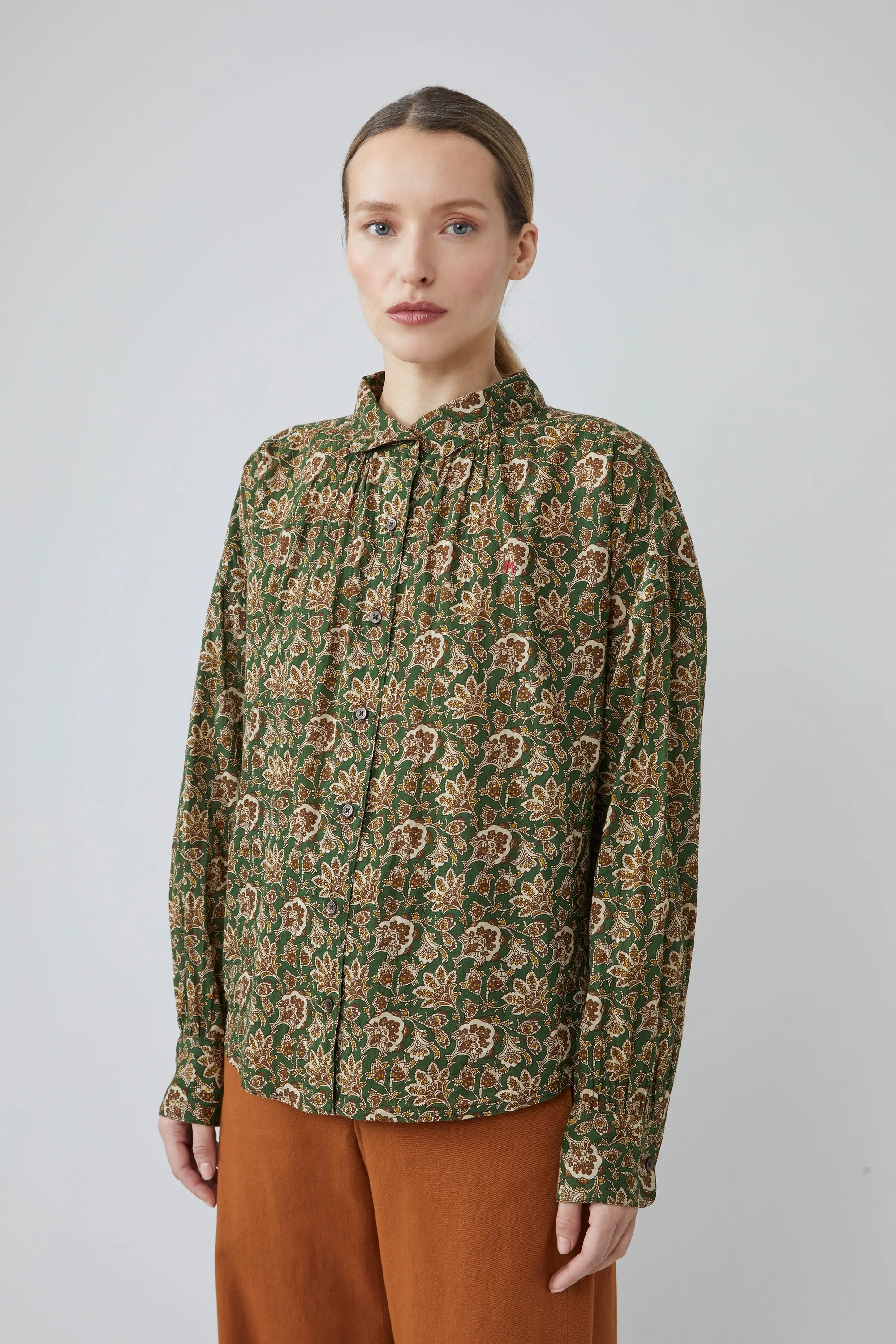 Blouse Kate N°810 India British Green - Moismont
