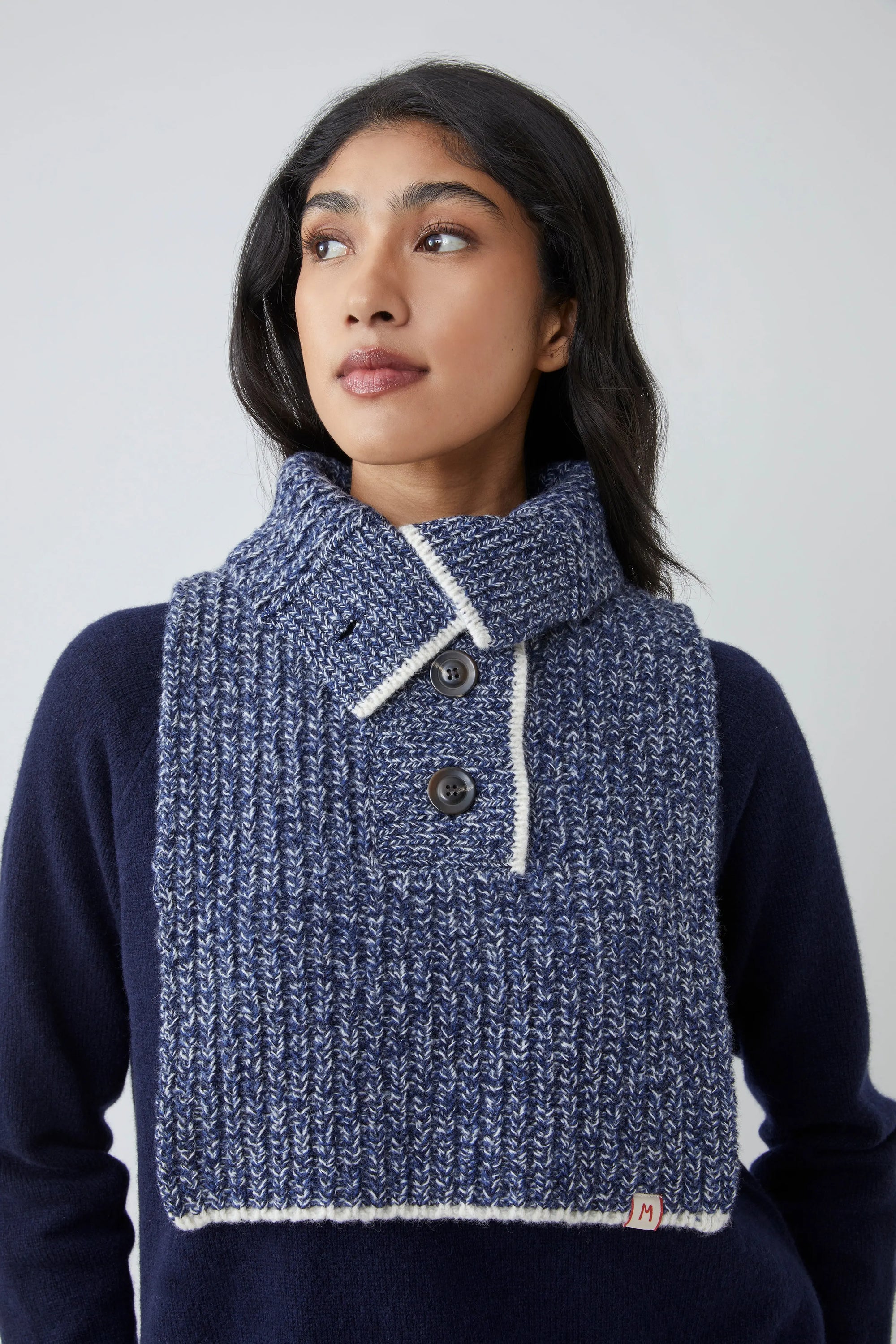 Plastron Lise N°213 Indigo - Moismont