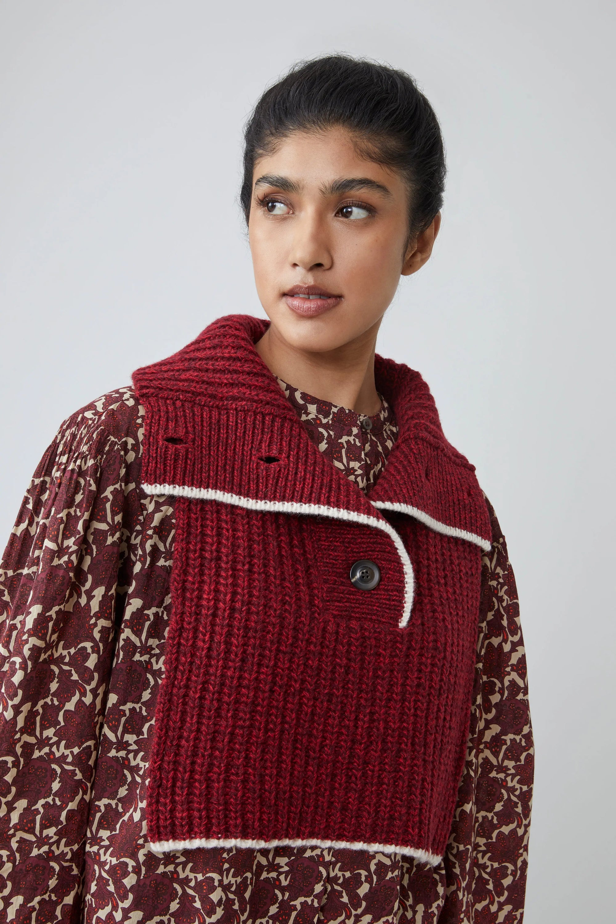 Plastron Lise N°213 Carmin - Moismont