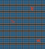 Echarpe Alphabet N°825 Indigo