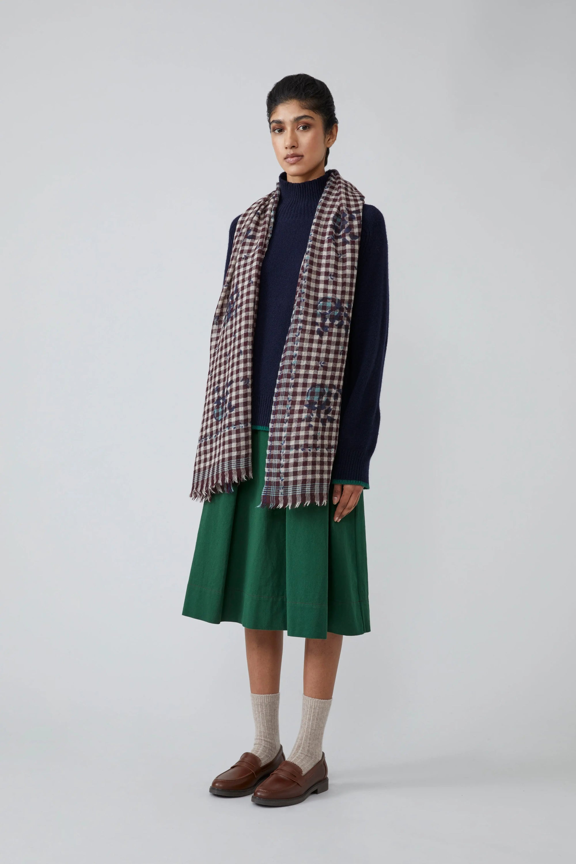 Echarpe N°693 Flowers Fig - Moismont