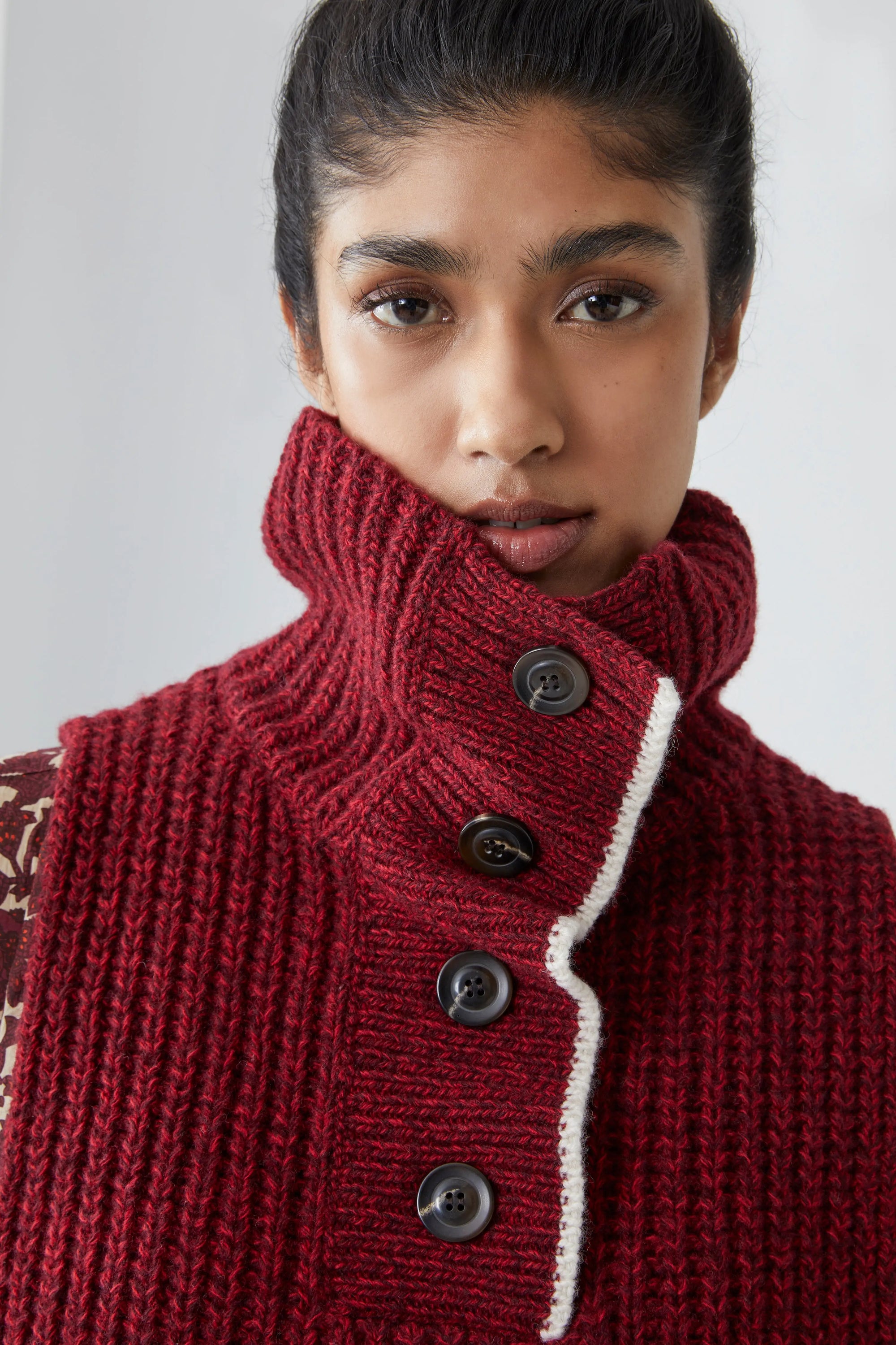 Plastron Lise N°213 Carmin - Moismont