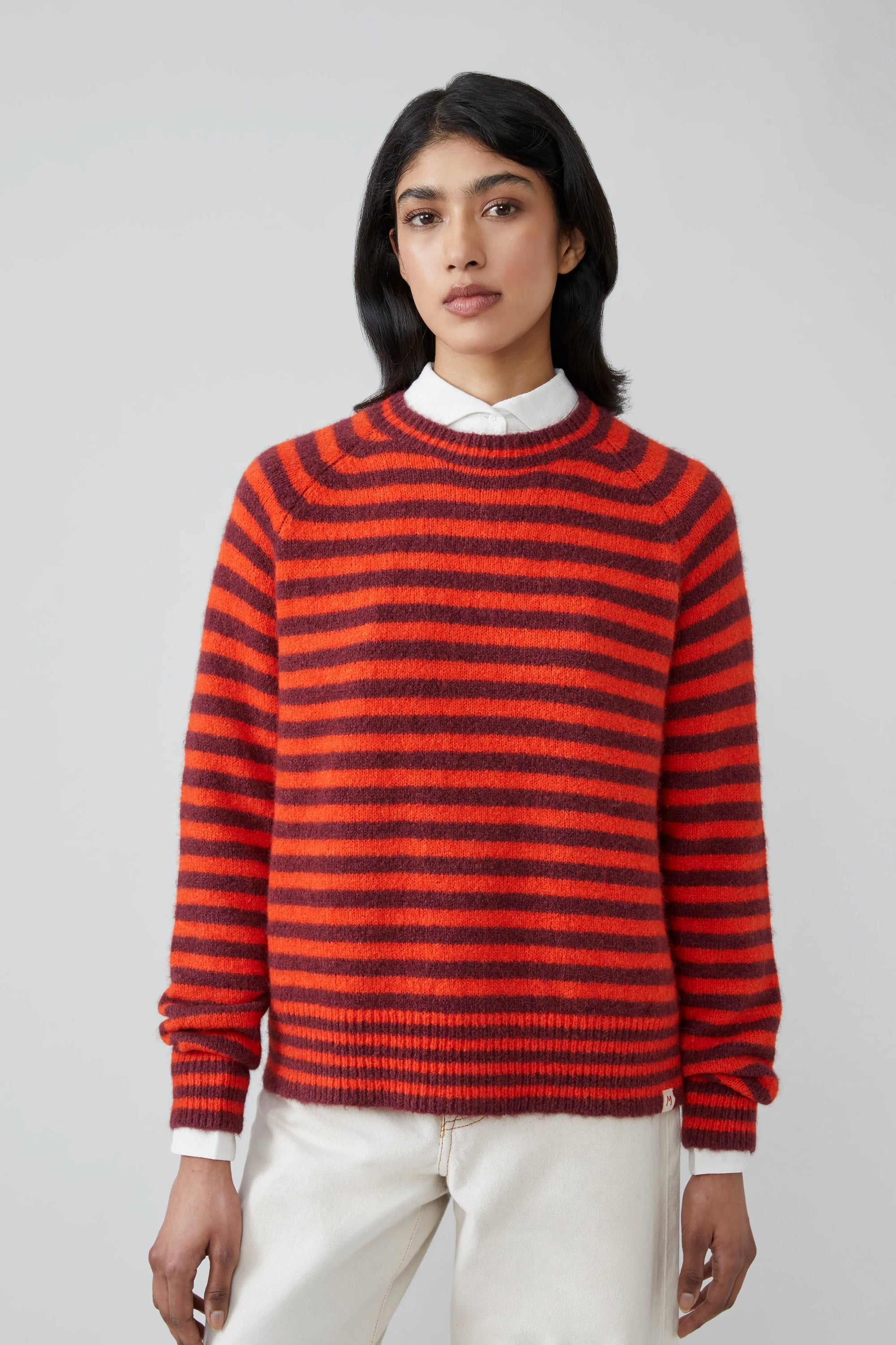 Pull Helena N°214 Stripes Fig - Moismont