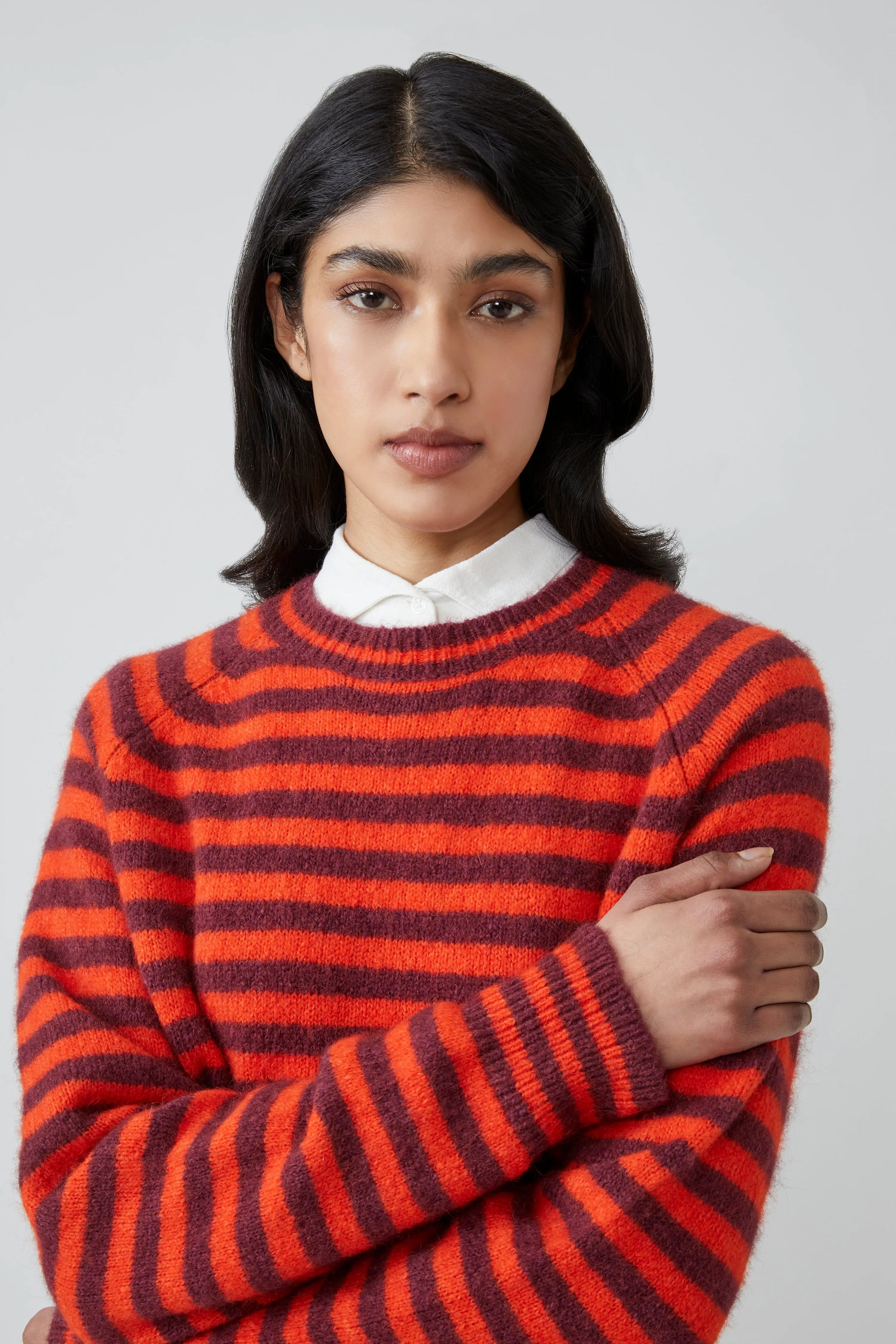 Pull Helena N°214 Stripes Fig - Moismont
