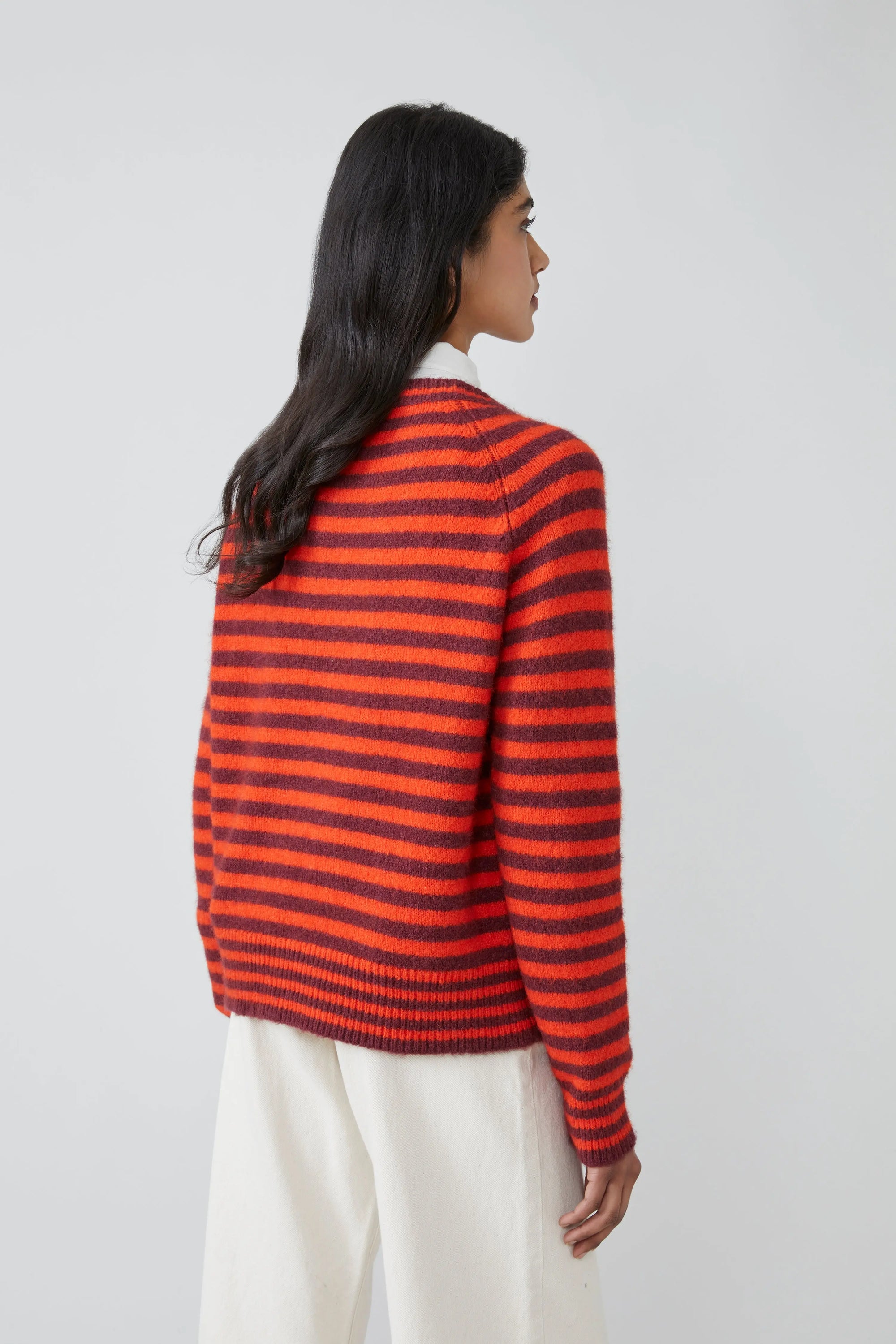 Pull Helena N°214 Stripes Fig - Moismont
