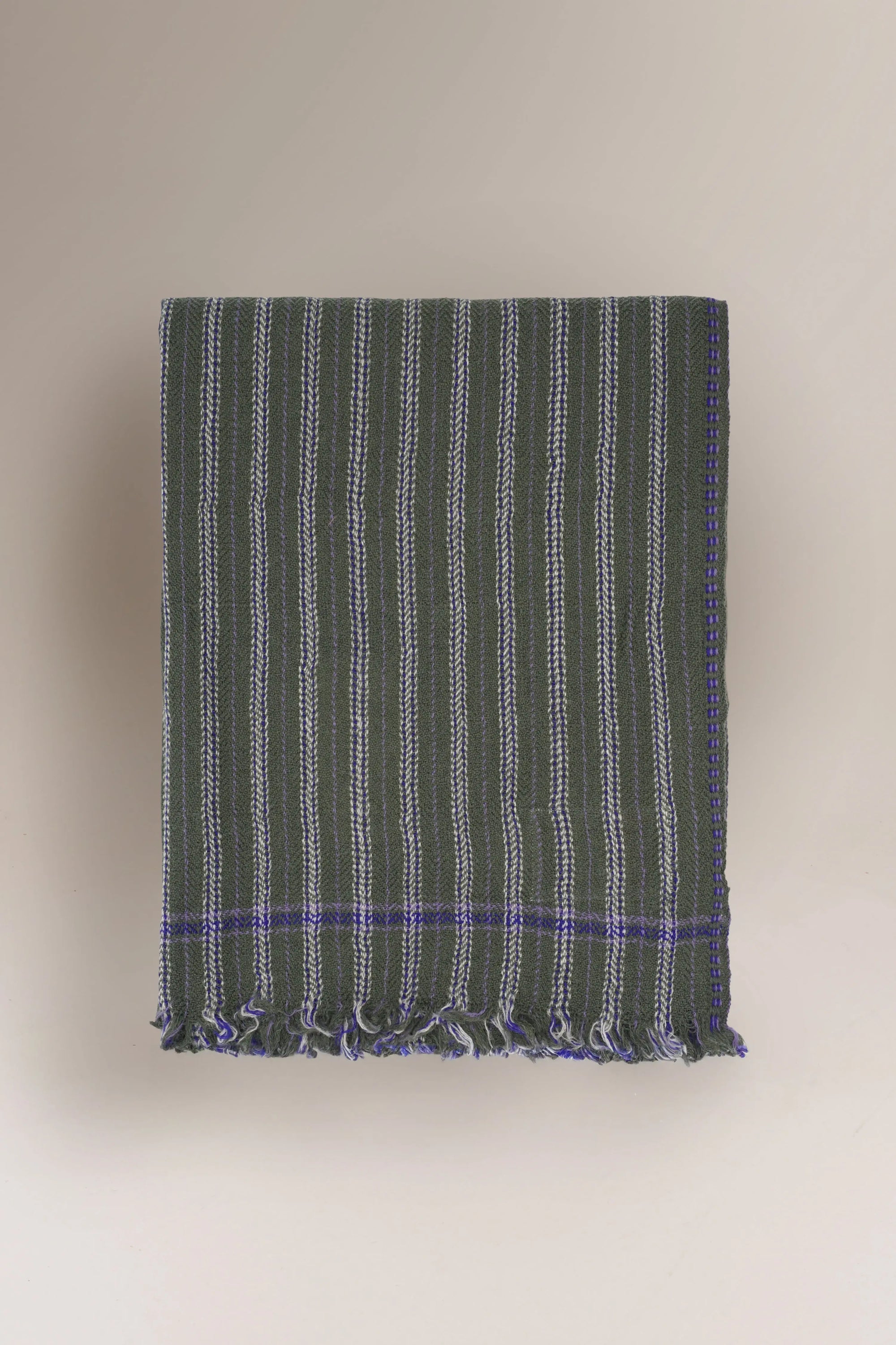 Plaid Laine N°80 Khaki - Moismont