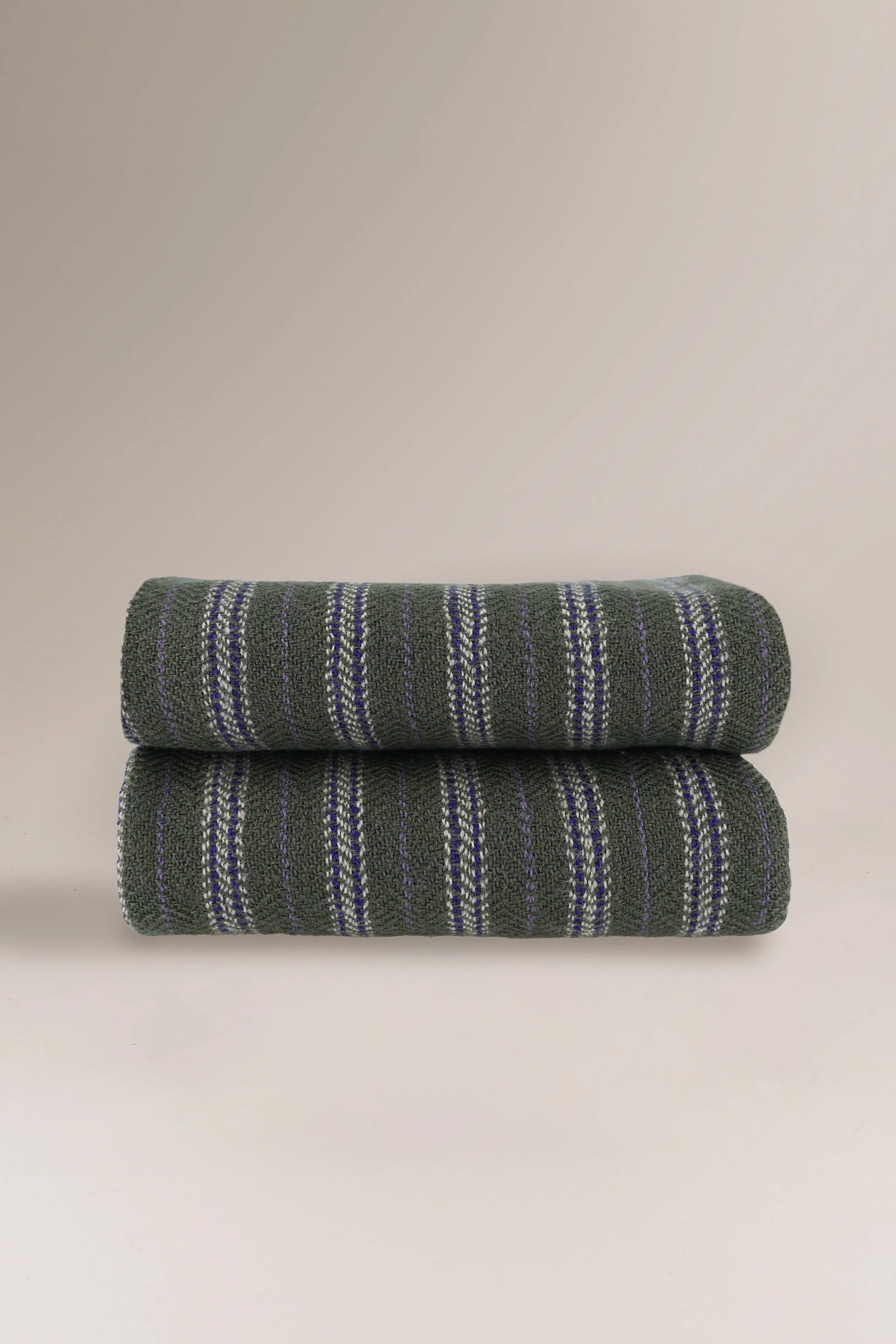 Plaid Laine N°80 Khaki - Moismont