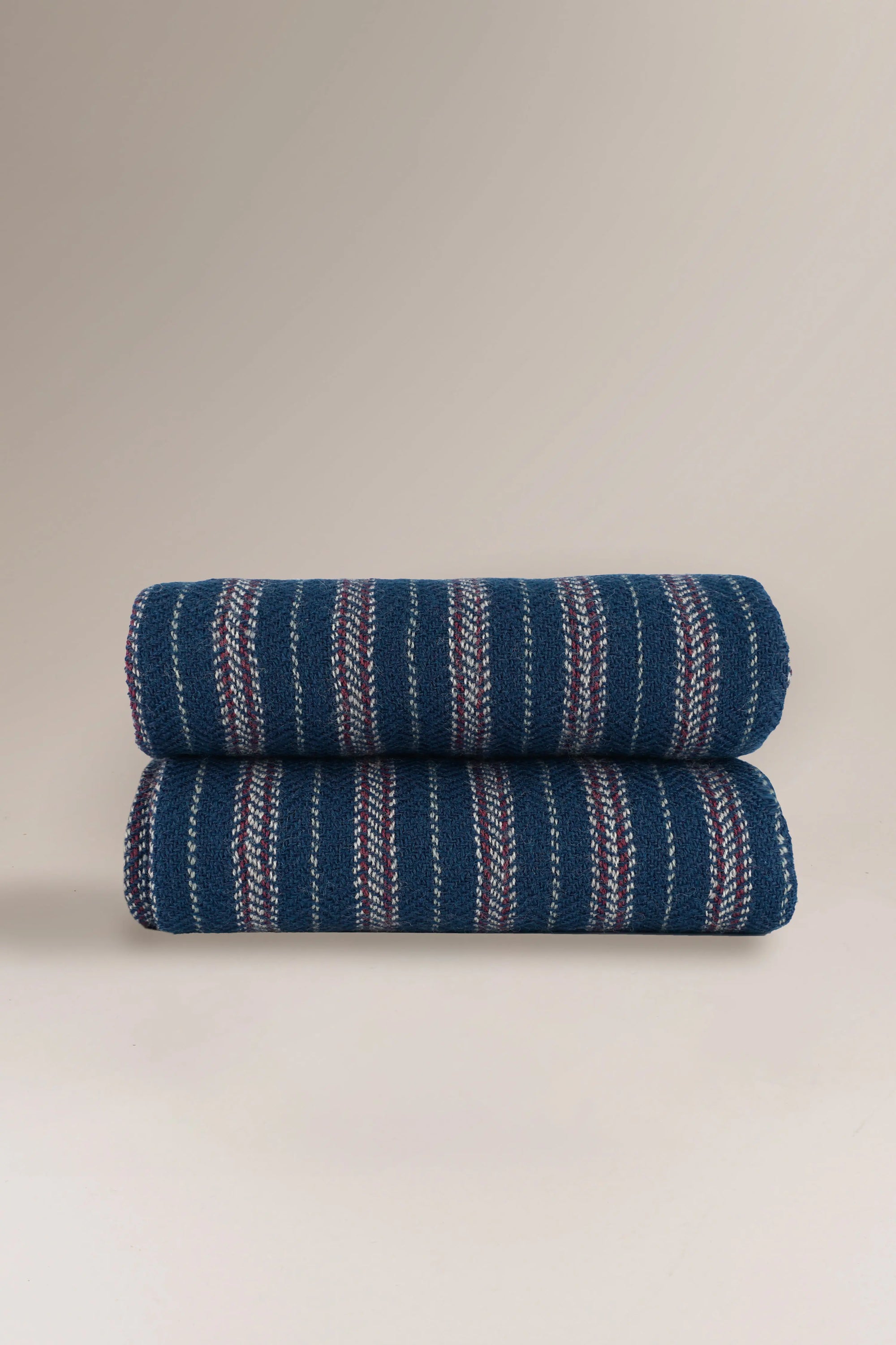 Plaid Laine N°80 Navy Blue - Moismont