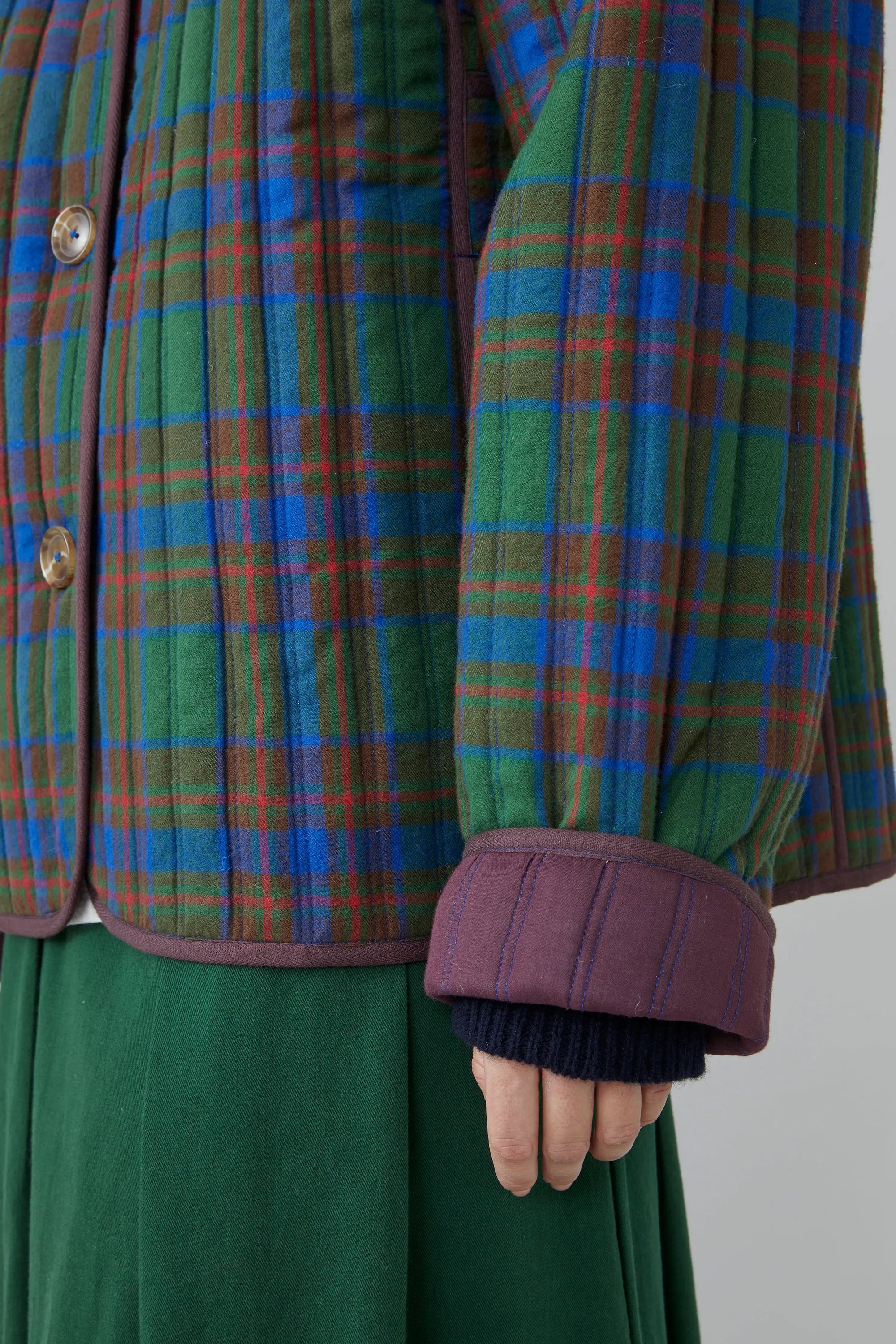 Veste Marilyn N°814 Checks Royal Blue - Moismont