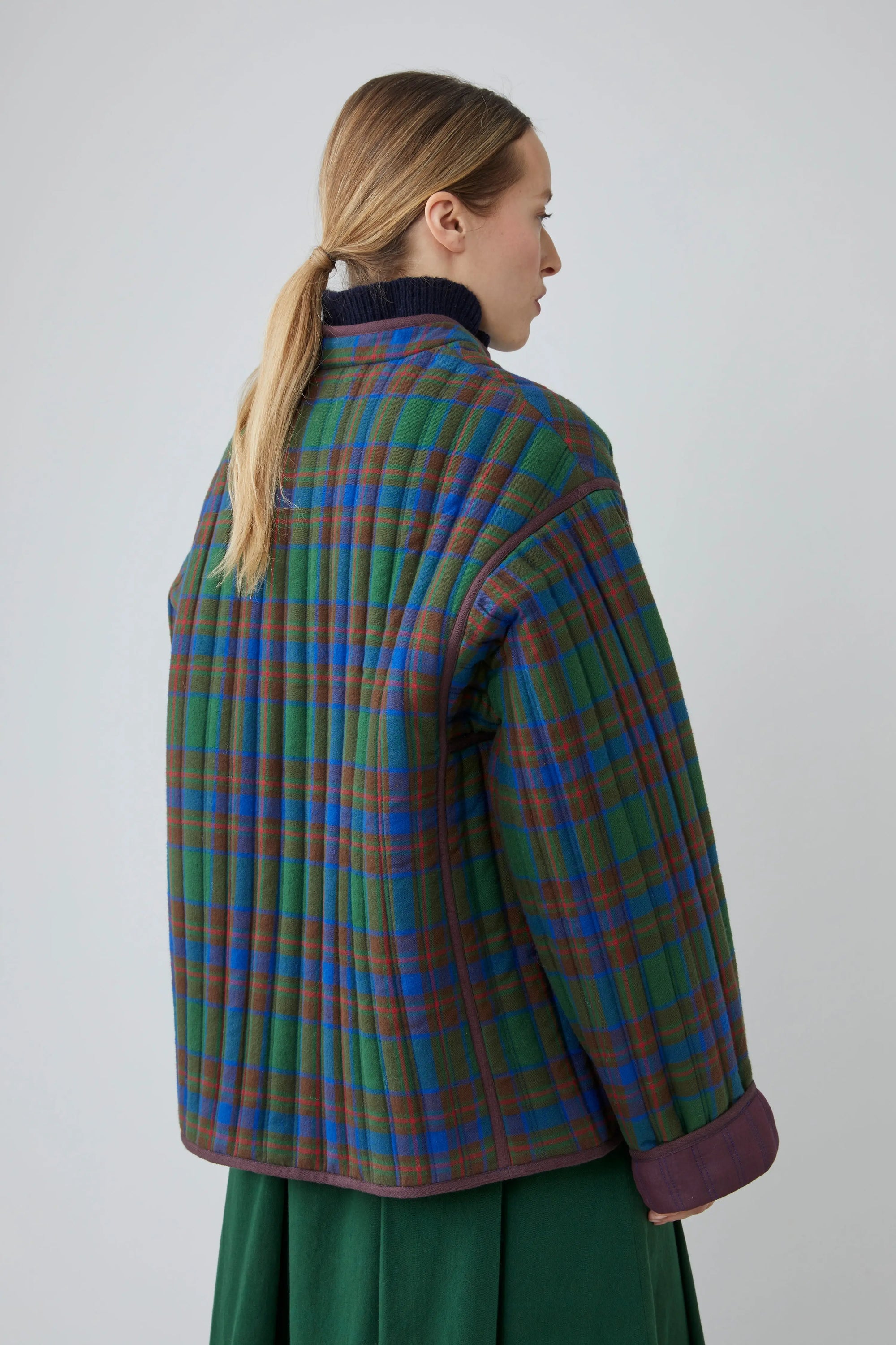 Veste Marilyn N°814 Checks Royal Blue - Moismont