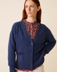 Cardigan Louison N°202 Denim Blue - Moismont