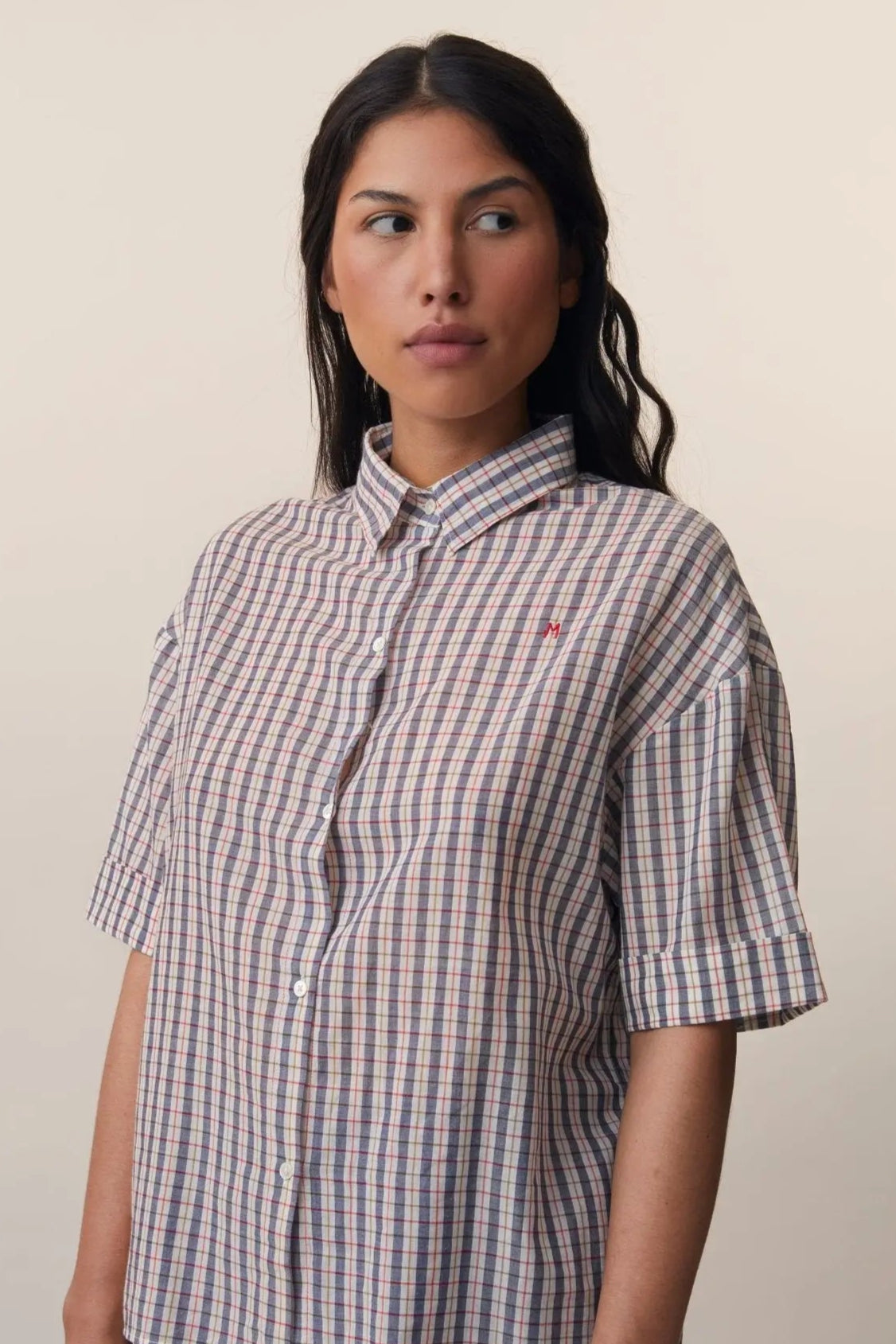 Chemise Edith N°776 Merle Navy Blue - Moismont