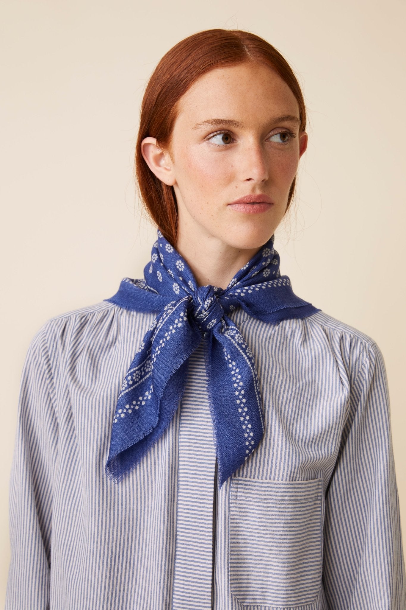 Foulard N°676 Denim Blue - Moismont