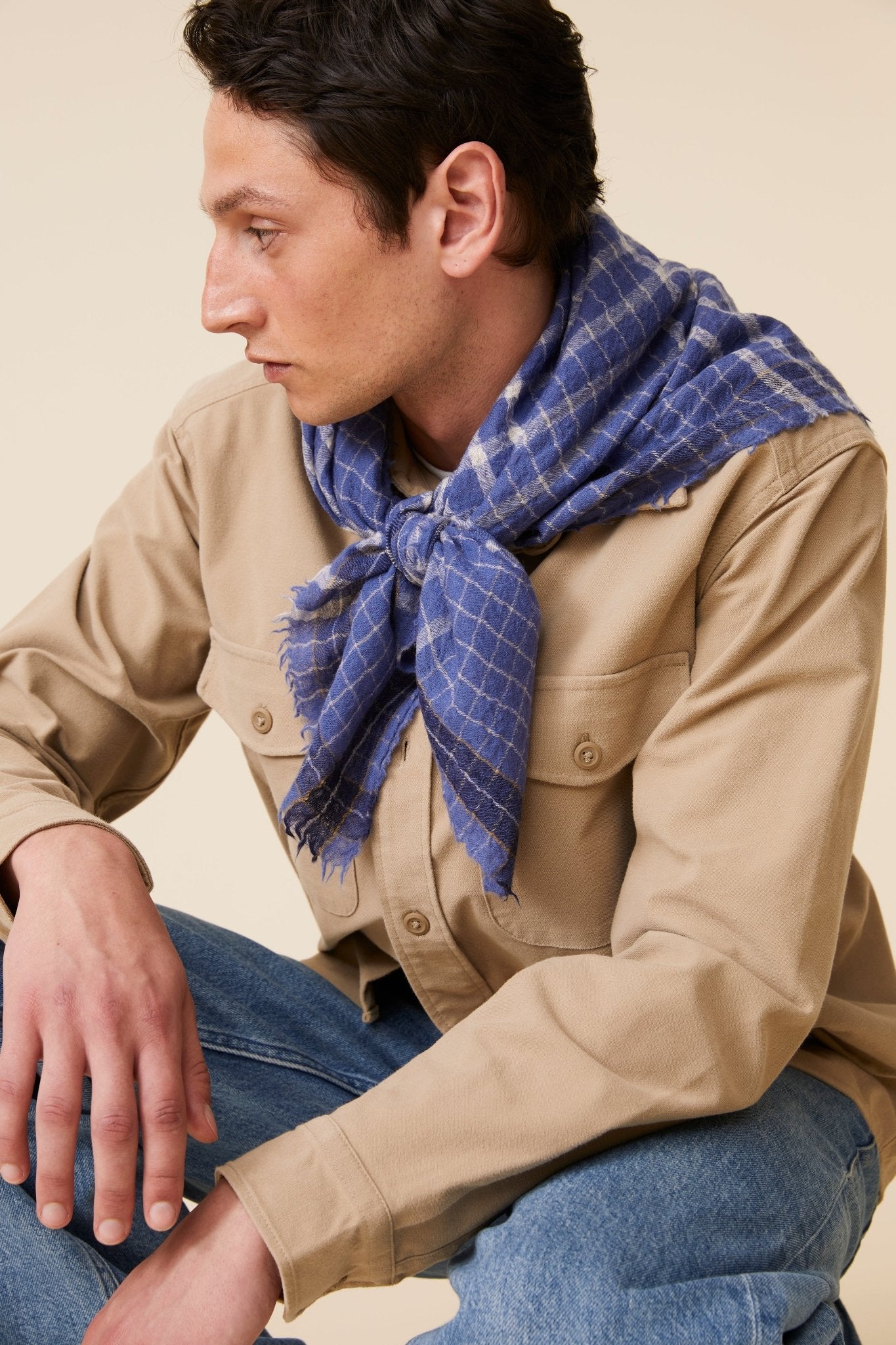 Foulard N°744 Denim Blue - Moismont