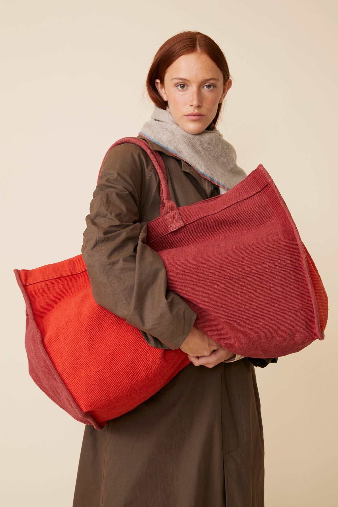 Grand Sac Cabas N°40 Block Red/Tomette - Moismont