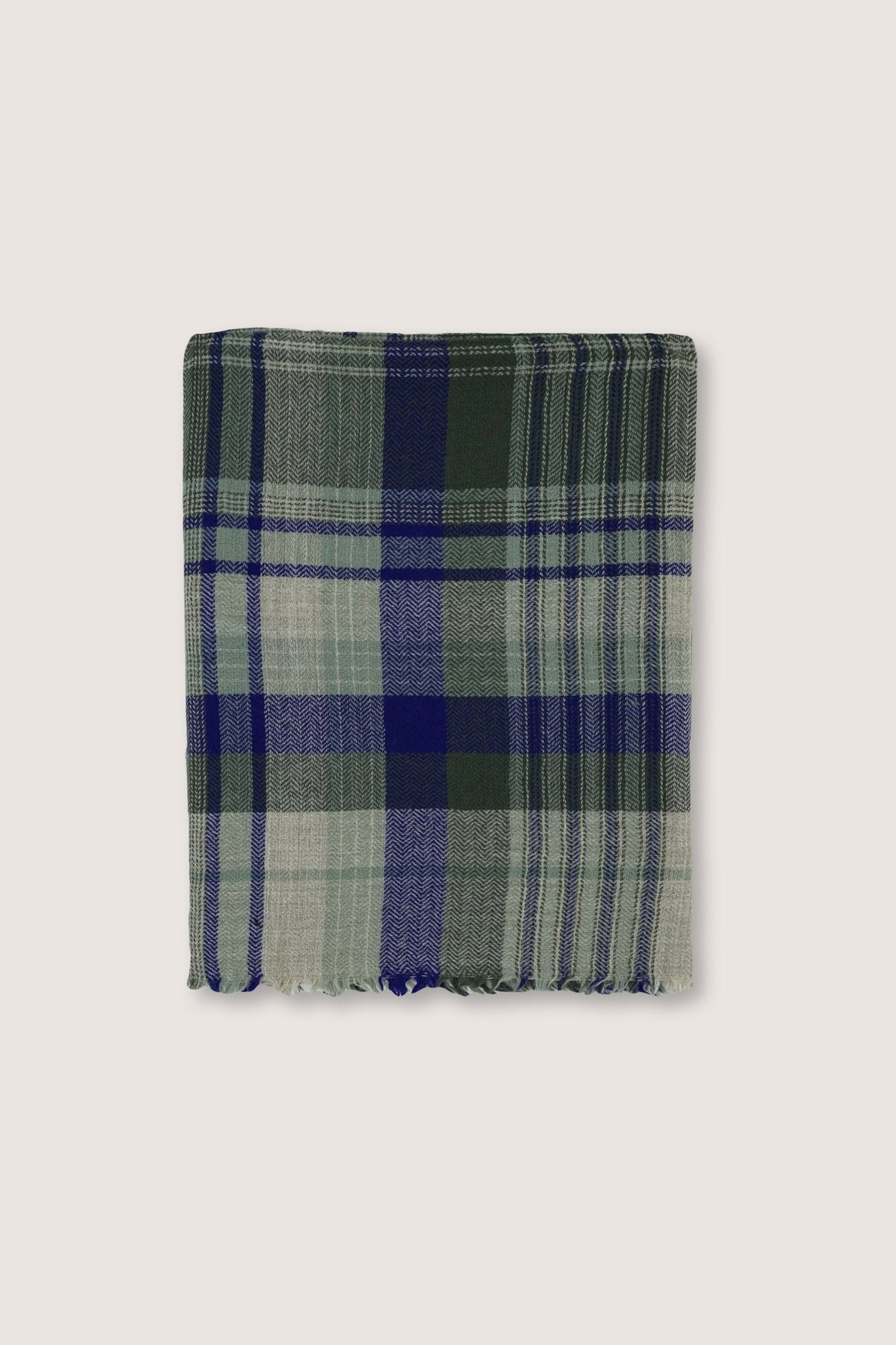 Plaid Laine N°81 Khaki - Moismont