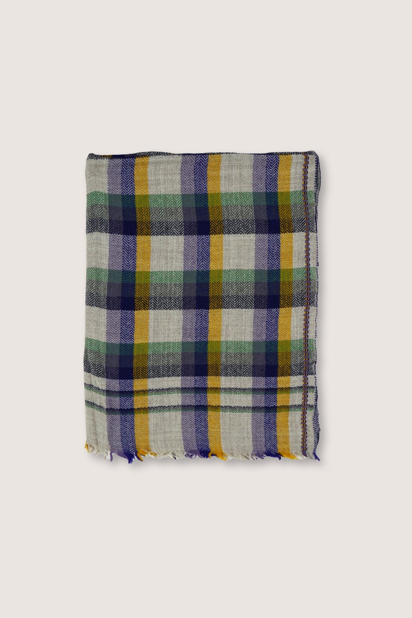 Plaid Laine N°82 Khaki - Moismont