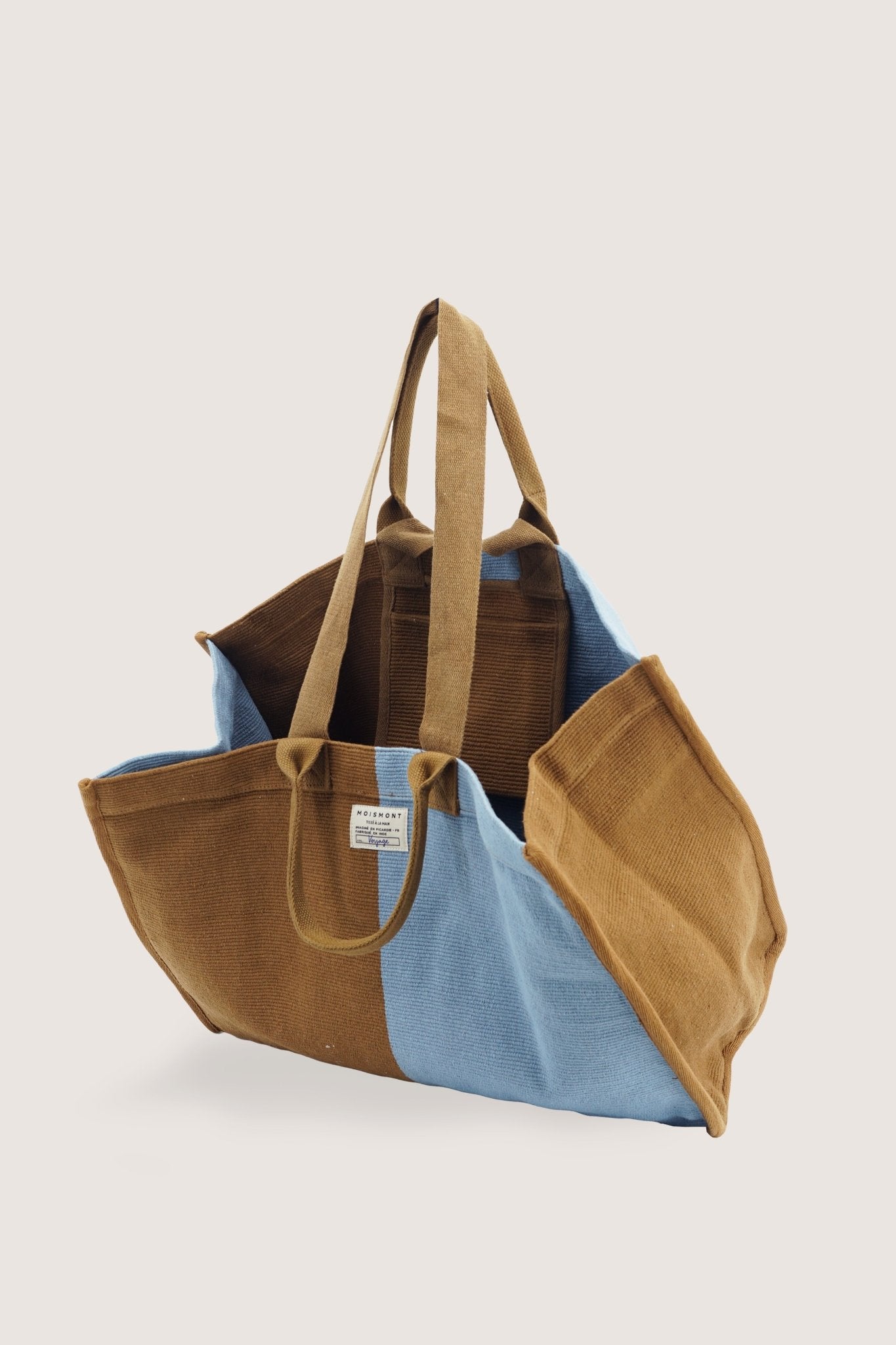 Sac Cabas N°39 Block Coffee/Blue - Moismont