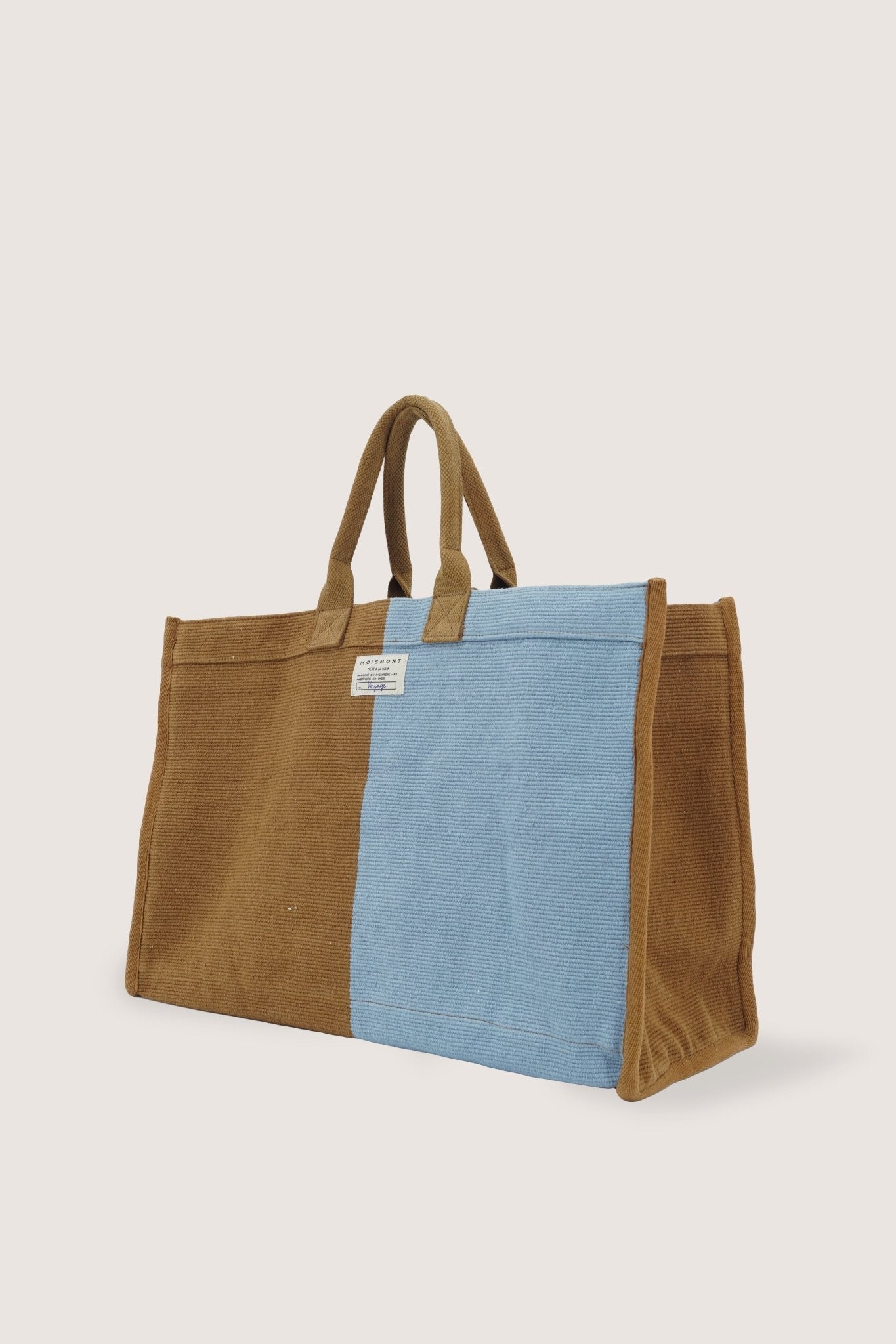 Sac Cabas N°39 Block Coffee/Blue - Moismont