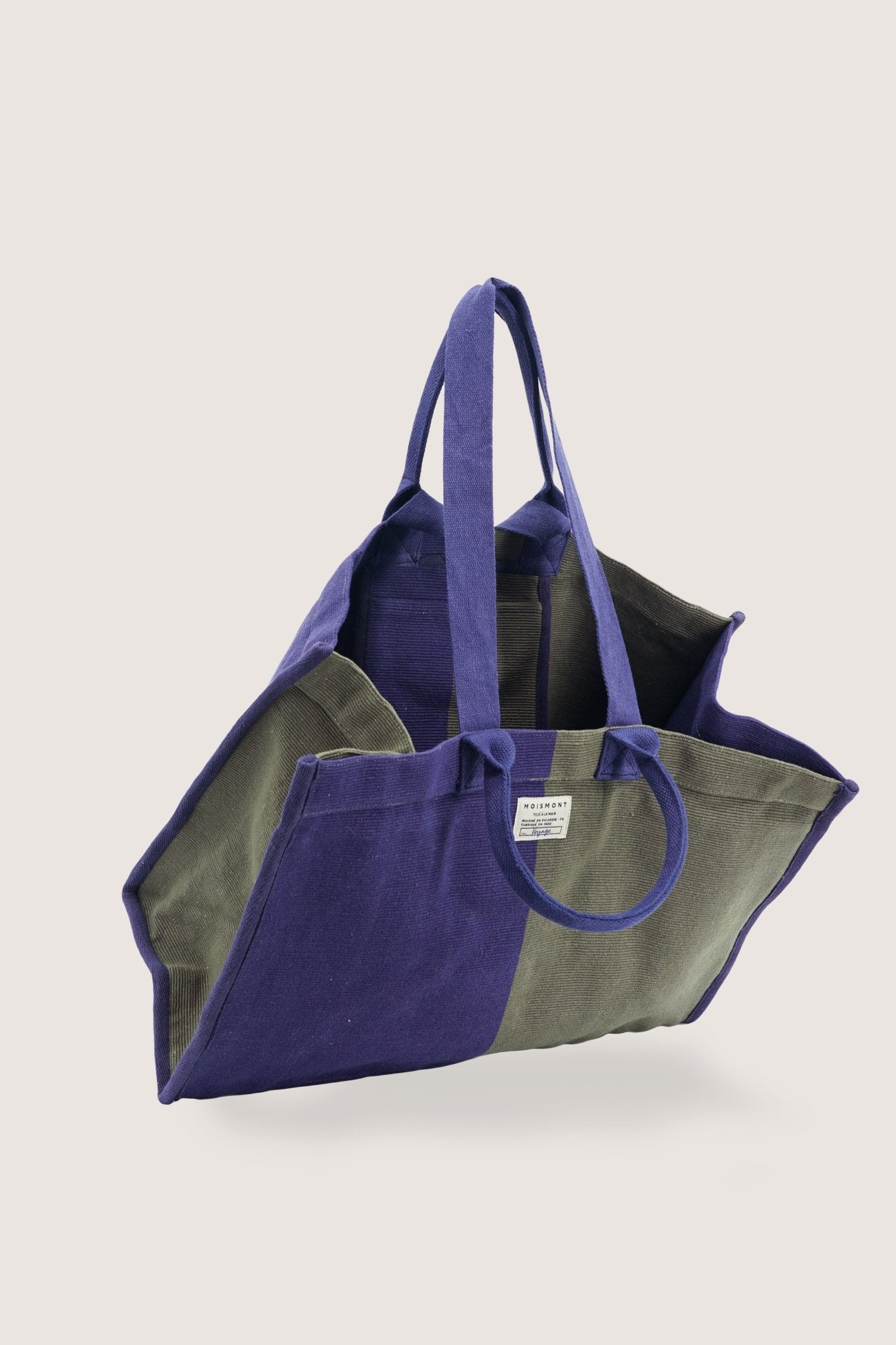 Sac Cabas N°39 Block Khaki/Ink Blue - Moismont